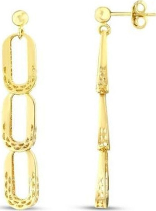 Tasarım Altın Küpe - 14k - 3.43gr