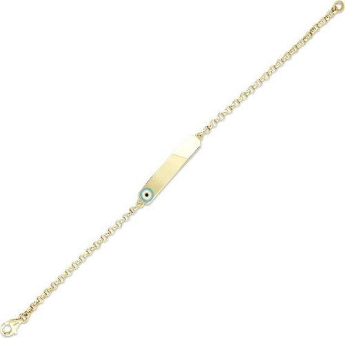 Nazarlıklı Altın Çocuk Künye - 14k - 2.18gr