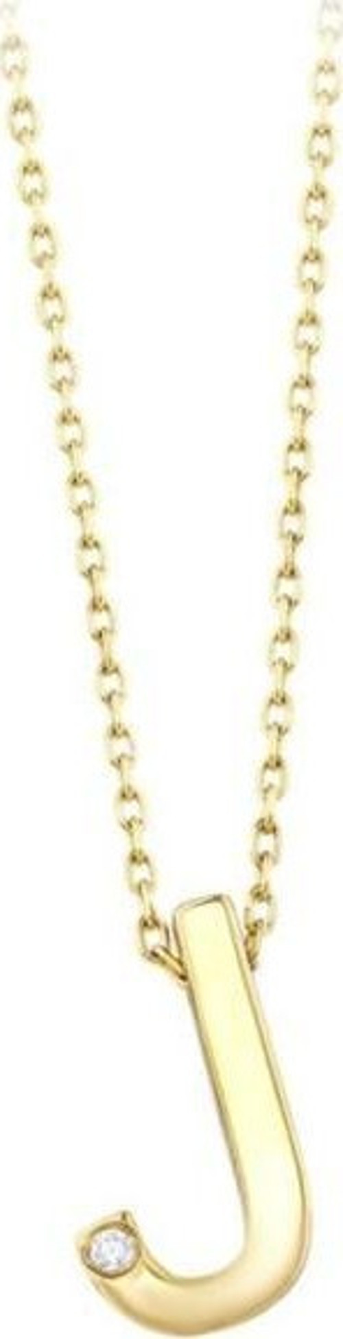 Altın J Harf Kolye - 14k - 1.72gr