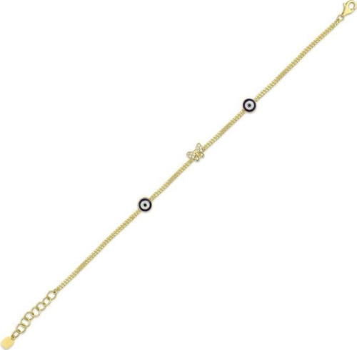 Nazar Boncuklu Altın Bileklik - 14k - 3.11gr