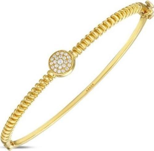 Taşlı Altın Kelepçe - 14k - 6.18gr