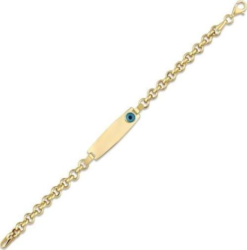 Nazarlıklı Altın Çocuk Künye - 14k - 4.30gr