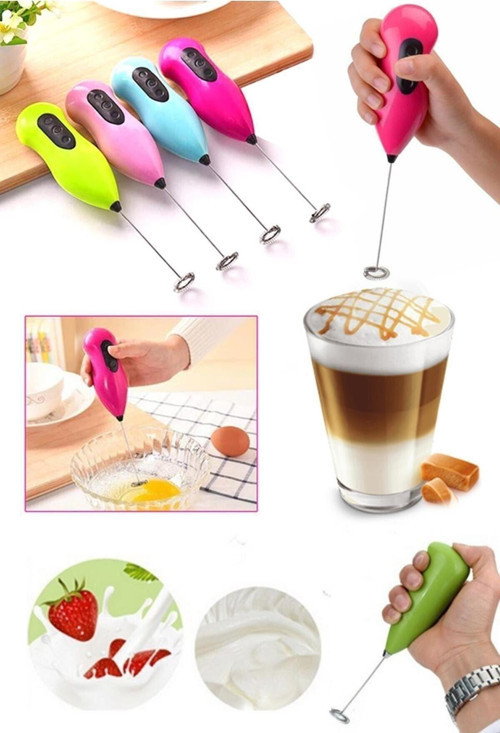 Pilli Mini Mixer, Kahve Süt Köpürtücü, Karıştırıcı