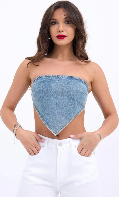 6222 KOT CROP-MAVİ