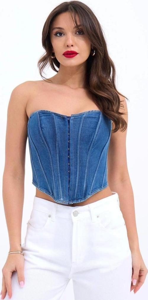 6241 KOT BLUZ-MAVİ