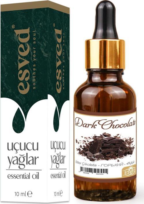 Bitter Çikolata Kokusu Saf Esansiyel Uçucu Yağ Buhurdanlık Yağı Difüzör Esansı Aromaterapi Ortam Koku 10ml