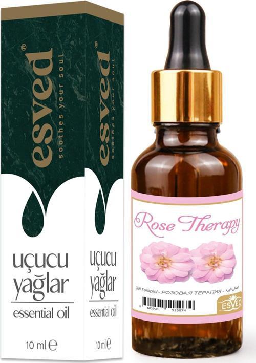 Gül Terapisi Kokusu Saf Esansiyel Uçucu Yağ Buhurdanlık Yağı Difüzör Esansı Aromaterapi Ortam Koku 10ml