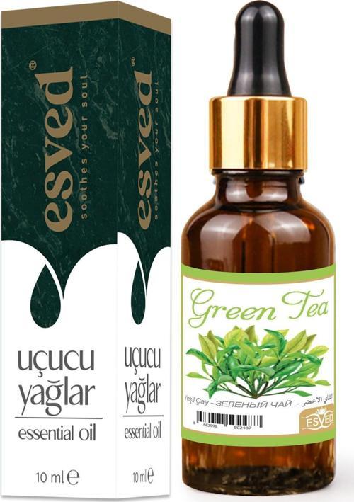 Yeşil Çay Kokusu Saf Esansiyel Uçucu Yağ Buhurdanlık Yağı Difüzör Esansı Aromaterapi Ortam Koku 10ml