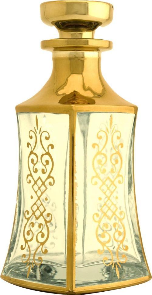 Parfüm Esans Cam Şişesi Gold Boş Esans Cam Şişesi Dekorotif Vitrin Şişesi 150 Ml. X009-150ML-4