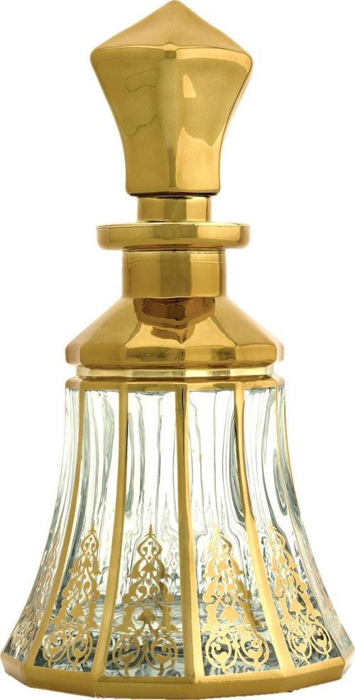Parfüm Esans Cam Şişesi Gold Boş Esans Cam Şişesi Dekorotif Vitrin Şişesi 150 Ml. X003-150ML-2