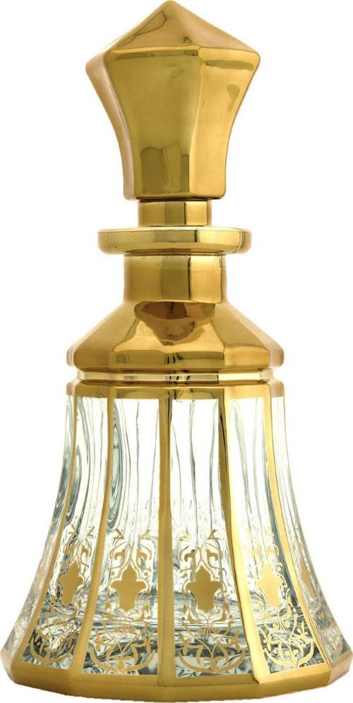 Parfüm Esans Cam Şişesi Gold Boş Esans Cam Şişesi Dekorotif Vitrin Şişesi 150 Ml. X003-150ML-1