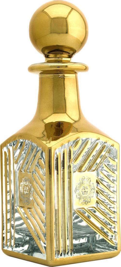 Parfüm Esans Cam Şişesi Gold Boş Esans Cam Şişesi Dekorotif Vitrin Şişesi 150 Ml. X002-150ML-1