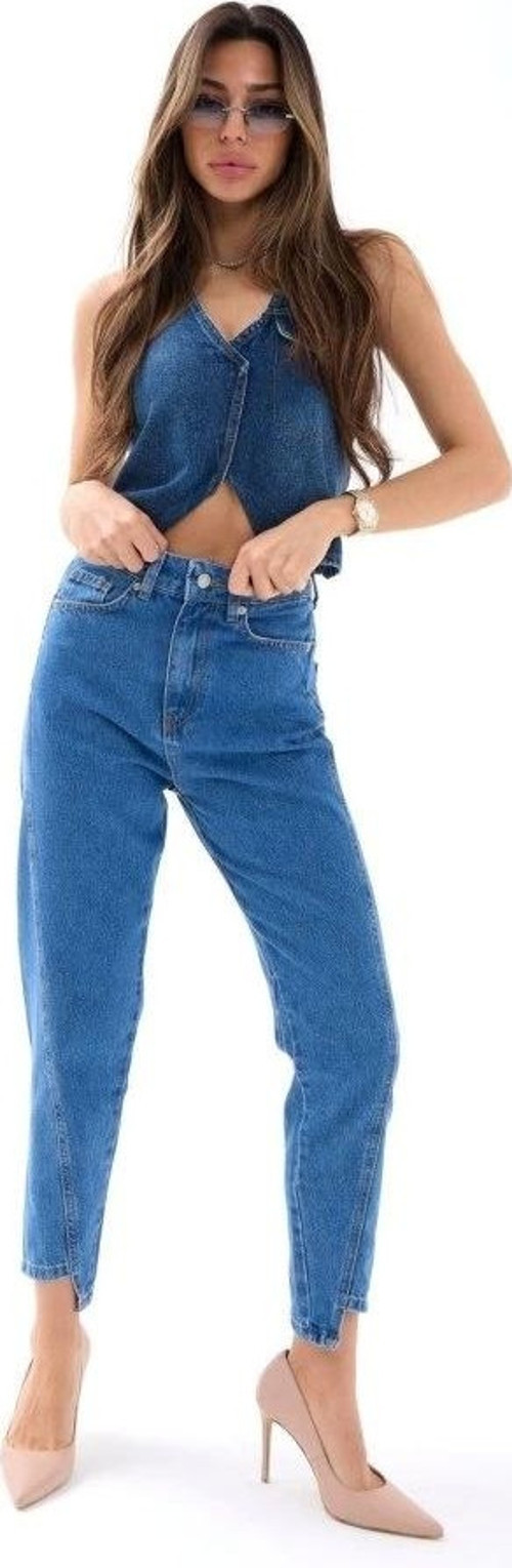 5682 KOT PANTOLON-KOYU MAVİ