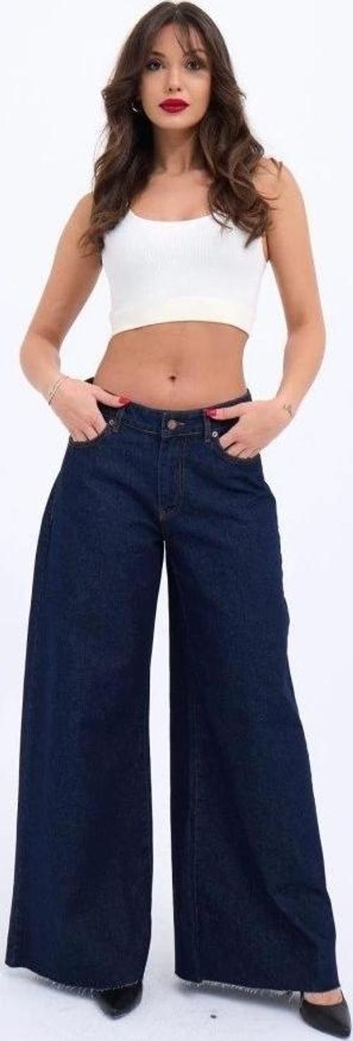 7350 KOT PANTOLON-MAVİ
