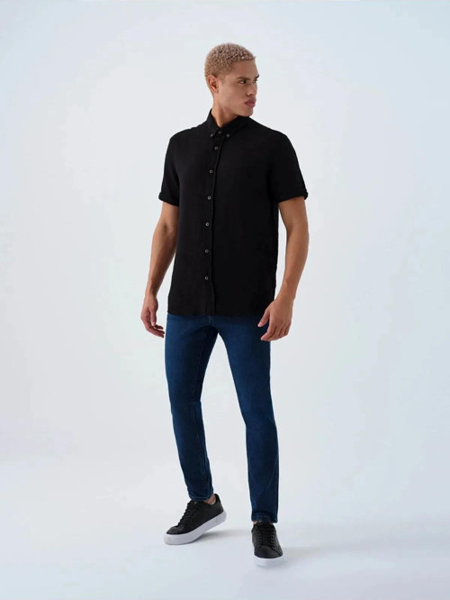 Justın Torıno Blue Black Wash Erkek Jean Pantolon LF2039443