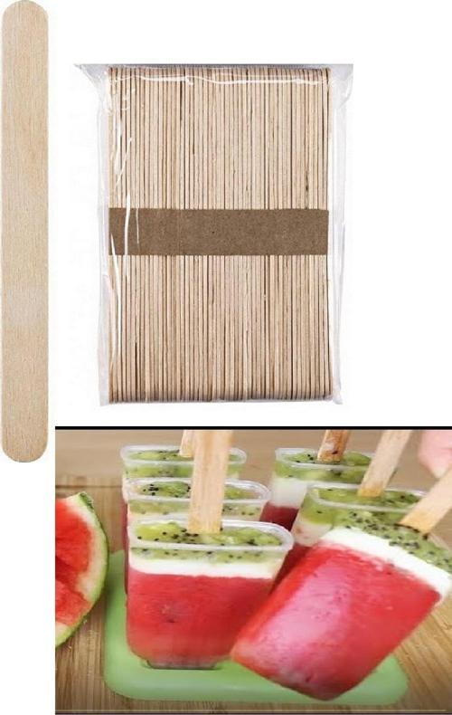 Büro Ev Ofis Buzdolabı için 50ADET 1x11CM Ahşap Meybuz Dondurma Dil Çubuğu