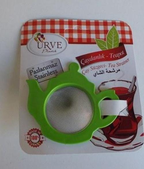 Büro Ev Ofis Çay Keyfi için Demlik Motif Süzgeç Süzücü Çay Süzgeci