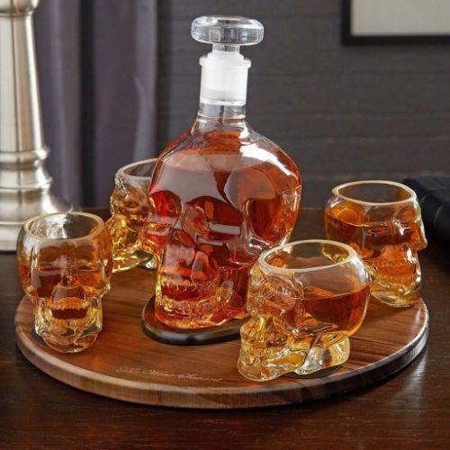 Büro Ev Ofis İçecek Keyfi için 350ML Kuru Kafa Stil Tıpalı Servis İkram Şişesi