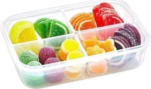 Büro Ev Ofis Mutfağı için 4BÖLME 1LT Sızdırmaz Kilitli Kapaklı Erzak Saklama Kabı