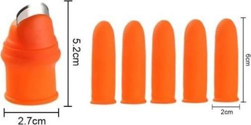 Büro Ev Ofis Mutfağı için 6PARÇA Kolay Baş Parmak Korur Sebze Kesme Ayıklayıcı Seti