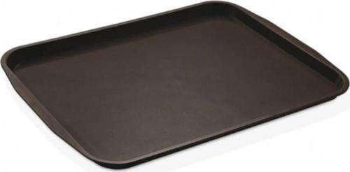 Büro Ev Ofis Yazlık için 10ADET 36x26CM Mini Sert Plastik Kahverengi Servis İkram Tepsisi Seti