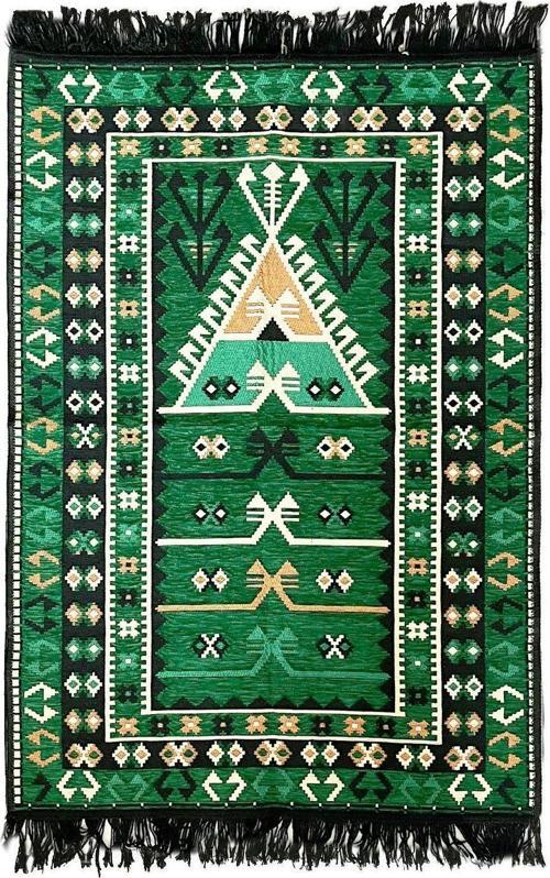 Shark Anadolu Seccade Kilim 13 Yeşil