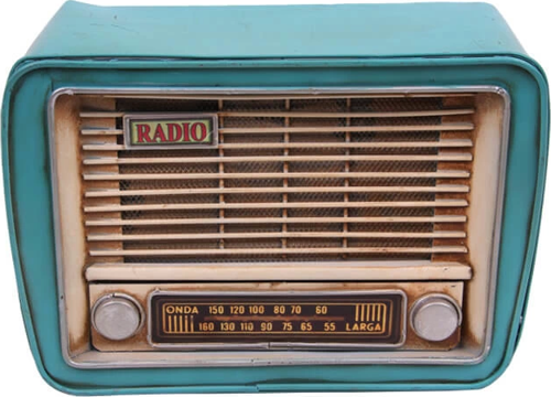 Dekoratif Metal Radyo Kumbaralı