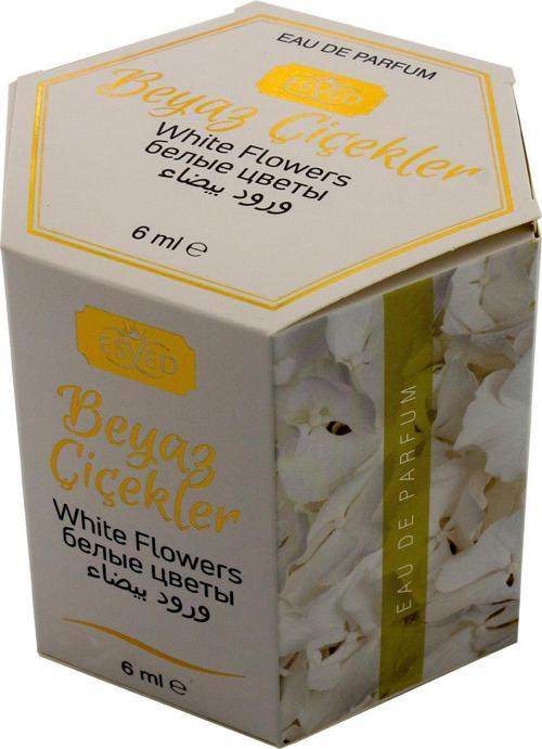 Beyaz Çiçekler Kokusu Alkolsüz Esans 6Ml. 6'lı Paket