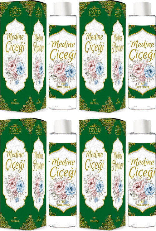 Medine Çiçeği Kolonya 400Ml. 80 Derece 4 Adet