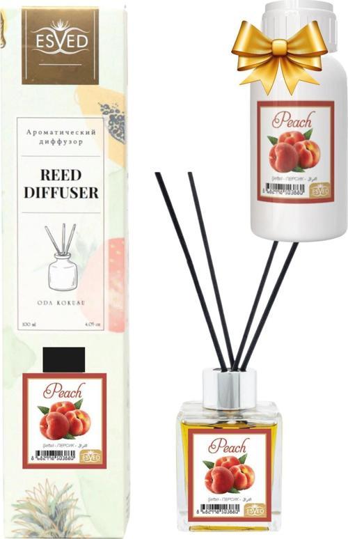 Şeftali Kokusu 100 Ml Çubuklu Oda Kokusu Yedek Dolum Şişesi Hediyeli