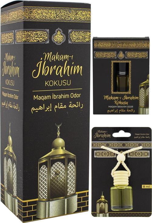 Makamı İbrahim Kokusu 400ml Sprey Ve Makamı İbrahim Kokusu 8 Ml Araba Kokusu Cam Şişe Ve Makamı İbrahim Alkolsüz Esans 3