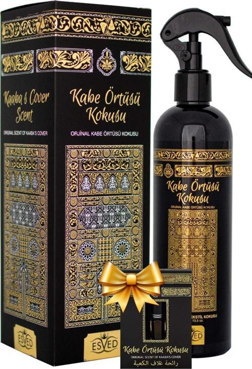 Kabe Örtüsü Kokusu Sprey 400 Ml. Kabe Örtüsü Kokusu Parfüm Esansı 3Ml. Hediyeli