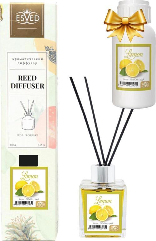 Limon Çiçeği Kokusu 100 Ml Çubuklu Oda Kokusu Yedek Dolum Şişesi Hediyeli