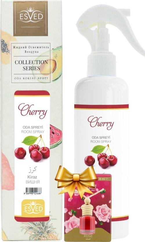 Kiraz Kokusu Sprey 400Ml. Kiraz Kokusu Araba Kokusu 8Ml. Hediyeli