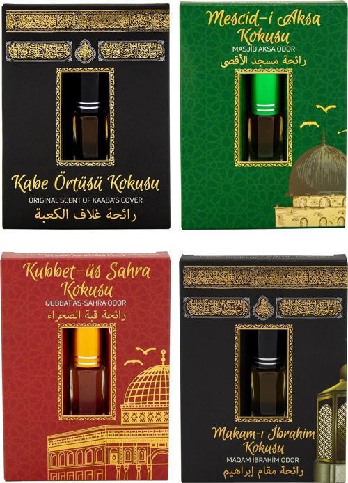 Kabe Örtüsü Kokusu Mescidi Aksa kokusu Kubbetül Sahra Kokusu ve Makamı İbrahim Kokusu Alkolsüz Esans 3ml