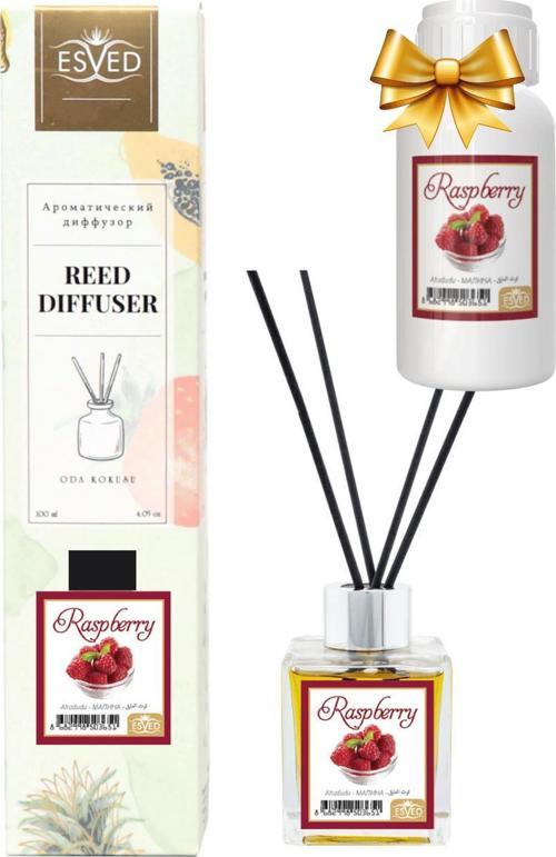 Ahududu Kokusu 100 Ml Çubuklu Oda Kokusu Yedek Dolum Şişesi Hediyeli