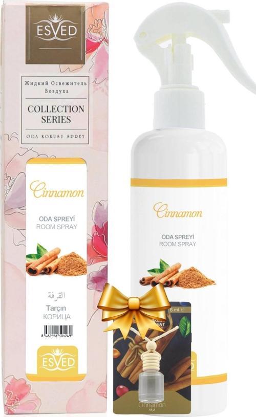 Tarçın Kokusu Sprey 400Ml. Tarçın Kokusu Araba Kokusu 8Ml. Hediyeli