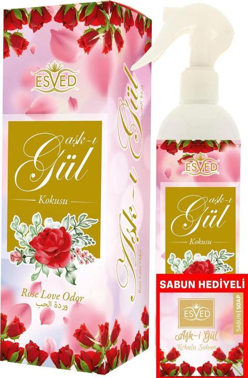 Gül Kokusu 400Ml Sprey Gül Kokusu Sabun 20 Gram Hediyeli