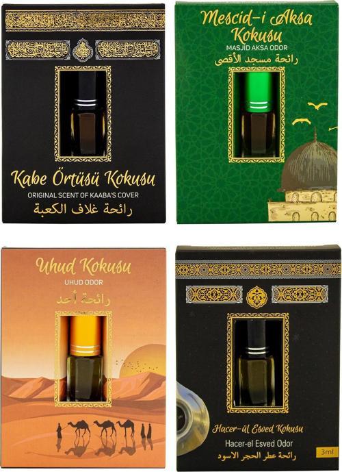 Kabe Örtüsü Kokusu Mescidi Aksa kokusu Uhud Kokusu Ve Hacerül Esved Kokusu Alkolsüz Esans 3ml