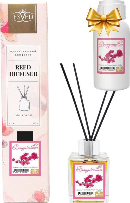 Begonvil Çiçeği Kokusu 100 Ml Çubuklu Oda Kokusu Yedek Dolum Şişesi Hediyeli