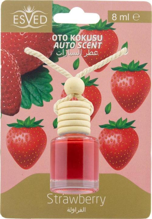 Çilek Kokusu 8 Ml Araba Kokusu Cam Şişe