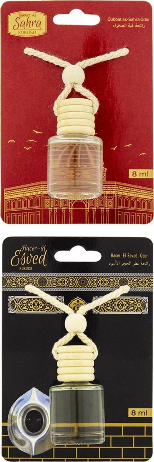 Kubbetüs Sahra Kokusu Ve Hacerül Esved Kokusu 8 Ml Araba Kokusu Cam Şişe