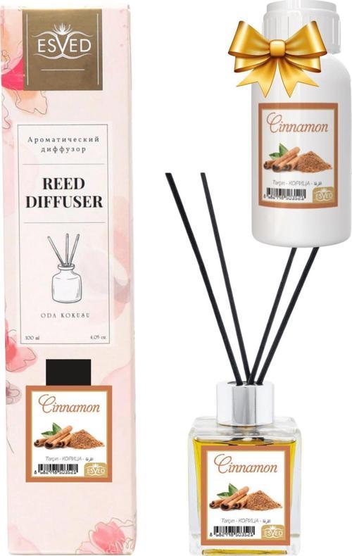 Tarçın Kokusu 100 Ml Çubuklu Oda Kokusu Yedek Dolum Şişesi Hediyeli