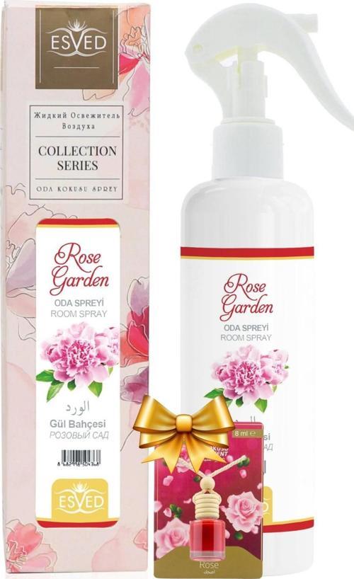 Gül Bahçesi Kokusu Sprey 400Ml. Gül Bahçesi Kokusu Araba Kokusu 8Ml. Hediyeli