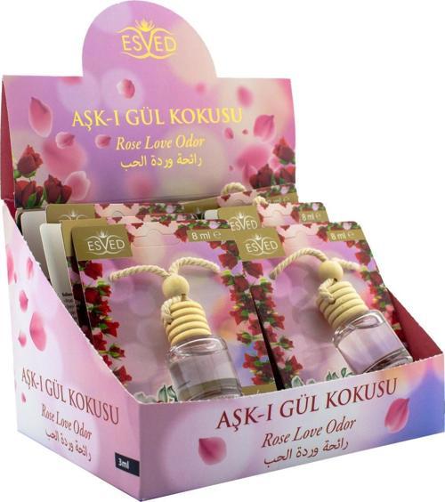 Gül Kokusu Araba Kokusu 8Ml 12li