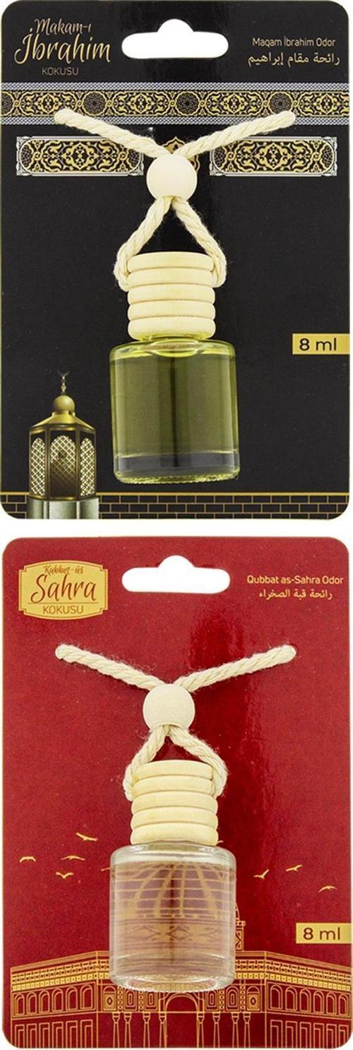 Makamı İbrahim Kokusu Ve Kubbetüs Sahra Kokusu 8 Ml Araba Kokusu Cam Şişe