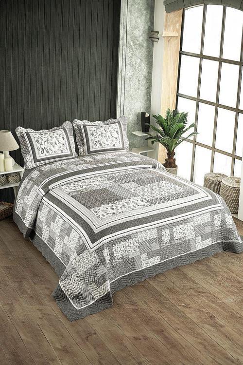 Luna Çift Kişilik Kapitone Yatak Örtüsü