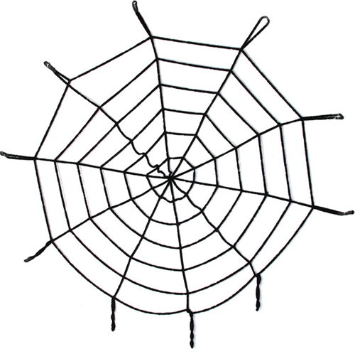 Halloween Cadılar Bayramı Örümcek Ağ Dekor Siyah 1.5 Metre