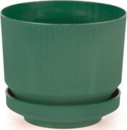 SO-S284 Dekoratif Tabaklı Lüks Çizgi Desenli Saksı 9 Litre