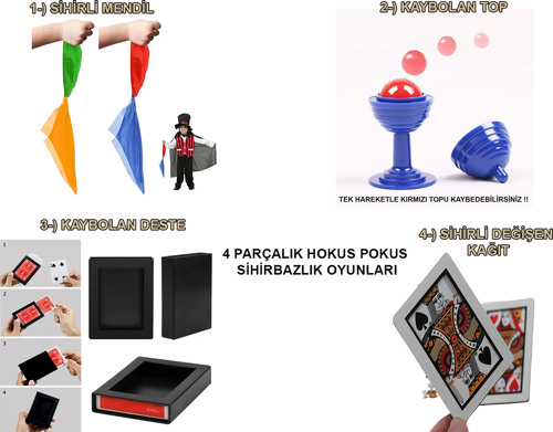 439lü Sihirbazlık Seti – Hokus Pokus Sihirli Numara Seti